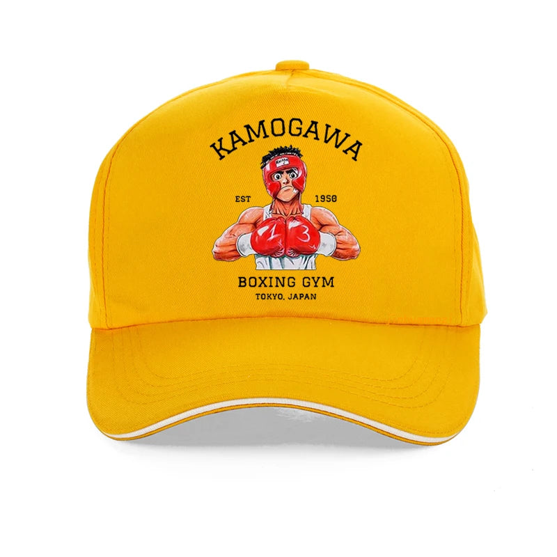 Hajime no Ippo: Vintage Baseball cap Cotton Men Summer Trucker hat Anime Kamogawa Boxing Gym hats Makunouchi Takamura