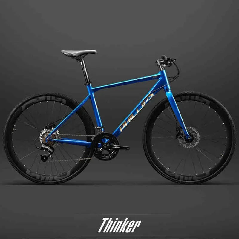 Yowamushi Pedal: 700c Aluminium Alloy Racing Road Bicycles Super light Gravel Road Bickes City Commuting Variable Speed Bicycle 27/30 Speed Bike