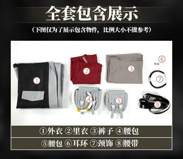 Gachiakuta: Enjin Cosplay Costume Cosplay Clothing Fancy Party Suit Coat Top Pants Halloween Carnival Uniforms Custom Made