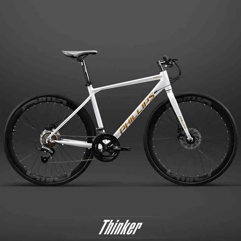 Yowamushi Pedal: 700c Aluminium Alloy Racing Road Bicycles Super light Gravel Road Bickes City Commuting Variable Speed Bicycle 27/30 Speed Bike
