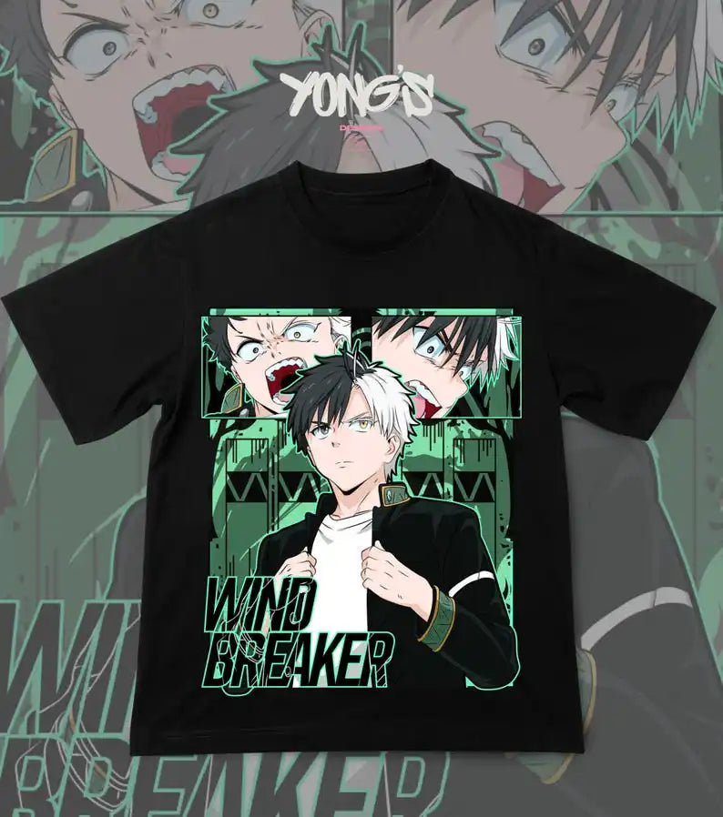 Wind Breaker: Vintage Unisex T-shirt, Wind Breaker Shirt, Manga Shirt, Lover Shirt, Graphic Tee