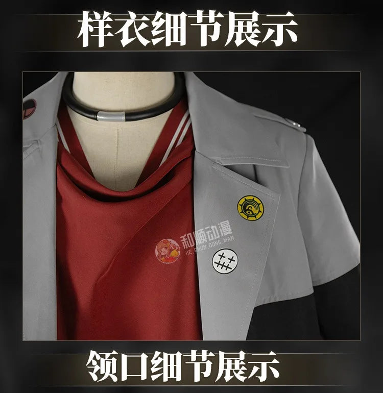Gachiakuta: Enjin Cosplay Costume Cosplay Clothing Fancy Party Suit Coat Top Pants Halloween Carnival Uniforms Custom Made