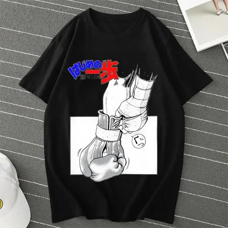 Hajime No Ippo: Kamogawa Boxing Gym T Shirt Makunouchi Takamura Celin KGB Print T Shirt Casual Plus Size T Shirt Women