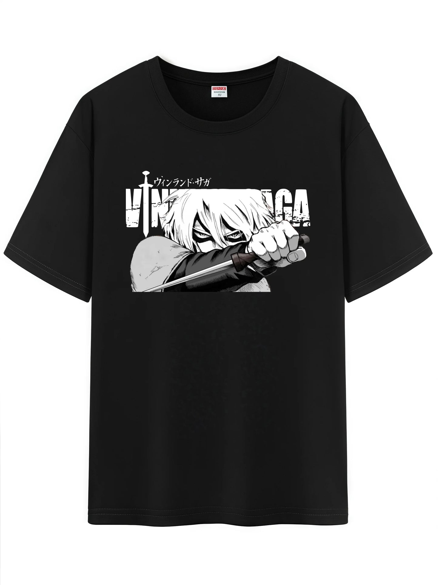 Vinland Saga: Unisex Japanese Pattern T-Shirt, Character Graphic Short Sleeve Regular Fix Tee Shirt