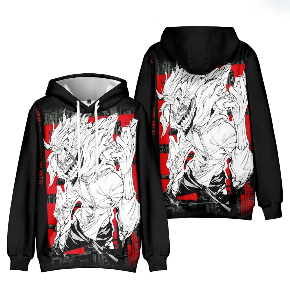 Dandadan: 3D Print Hoodies Men Women Hoody Oversized Hooded Sweatshirts Harajuku Tracksuits Pullover Tops Coat Man Clothing