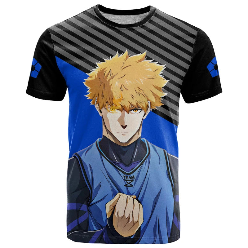 Blue Lock: 3D Printed T Shirt Fashion Harajuku Style Y2k Football T-shirt Oversized Short Sleeve Tops