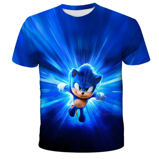 Sonic The Hedgehog: Boys Sonic T-Shirt Kids TShirts Baby Boys Casual Short Sleeves Print T-shirt For Boy Summer Children Tee Shirts Tops