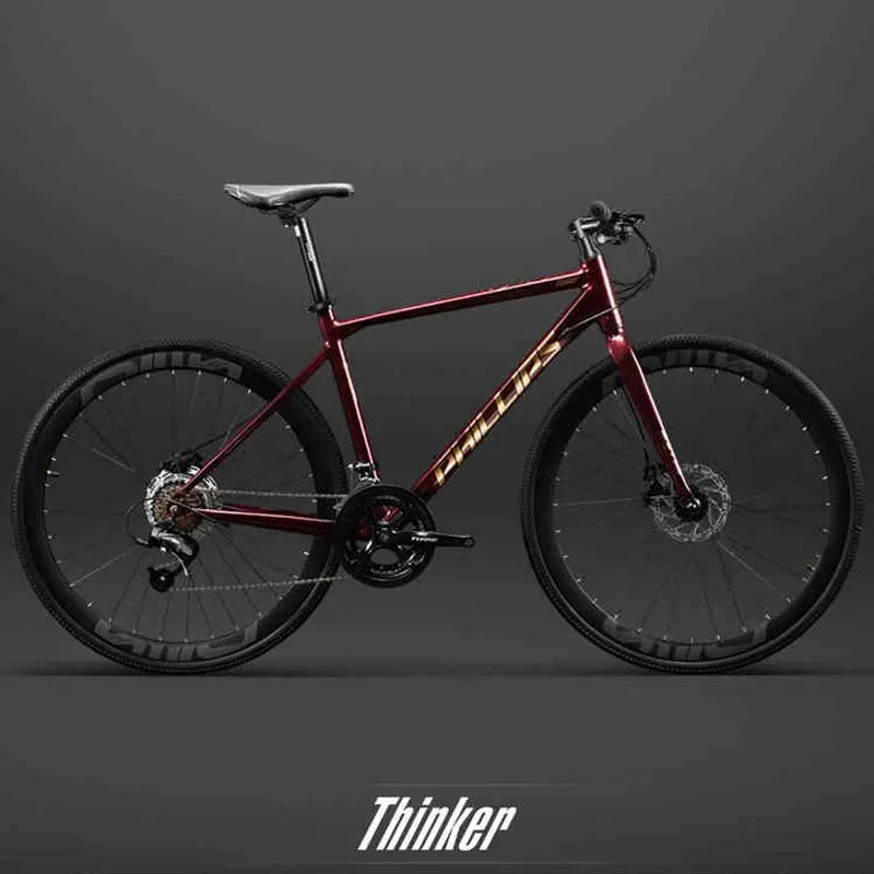 Yowamushi Pedal: 700c Aluminium Alloy Racing Road Bicycles Super light Gravel Road Bickes City Commuting Variable Speed Bicycle 27/30 Speed Bike