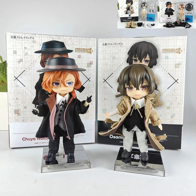 Bungo Stray Dogs: 10cm Anime Cute Nakahara Action Figure Figurine Edogawa Rampo Figure Dazai Osamu Toy Model PVC Collection Gift