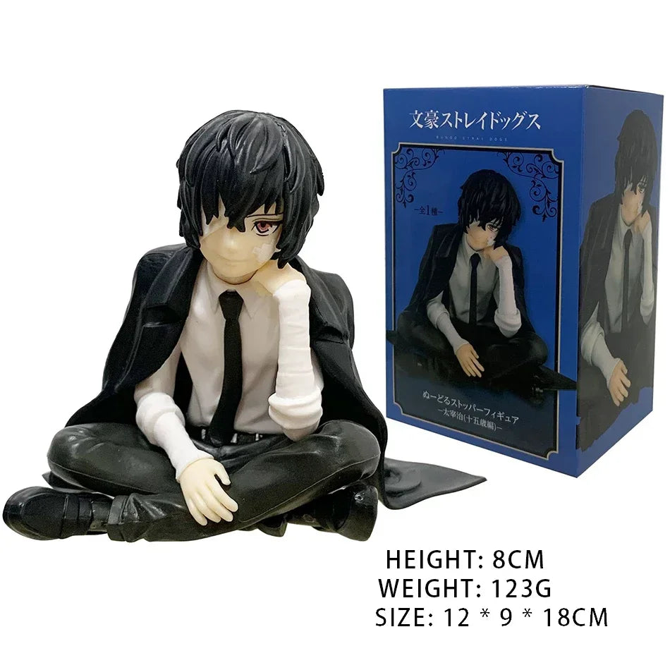 Bungo Stray Dogs: 10cm Anime Cute Nakahara Action Figure Figurine Edogawa Rampo Figure Dazai Osamu Toy Model PVC Collection Gift