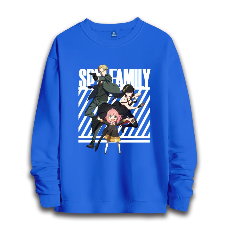 Spy x Family: anime sweatshirts women's round neck top couple round neck hoodie couple loose casual fashion