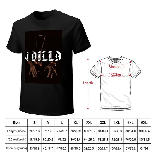 J Dilla: T-Shirt Big Size Short Sleeve Tee for Men