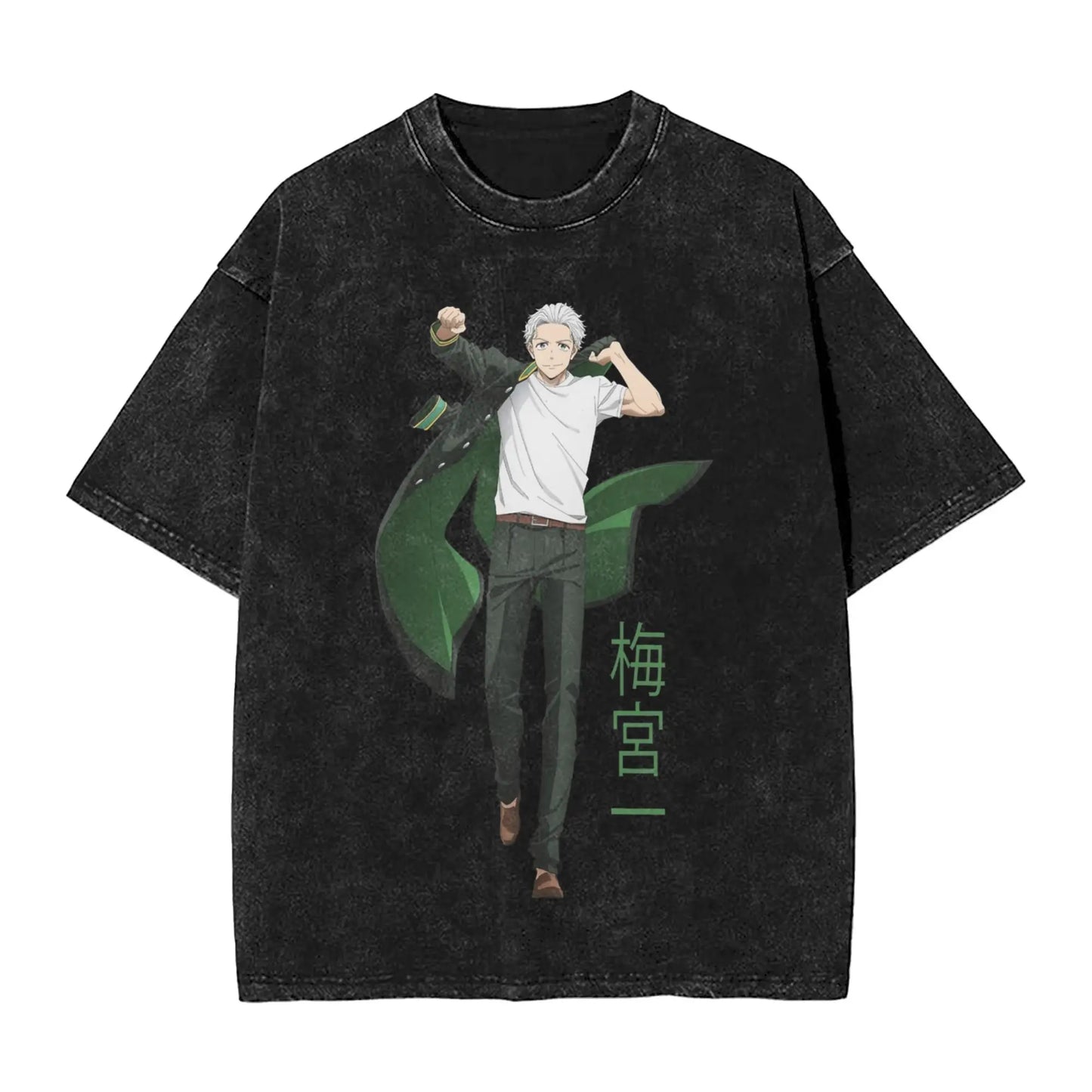 Wind Breaker: Jo Togame Washed T Shirt Novelty Harajuku Oversize Tee T-Shirts 100% Cotton