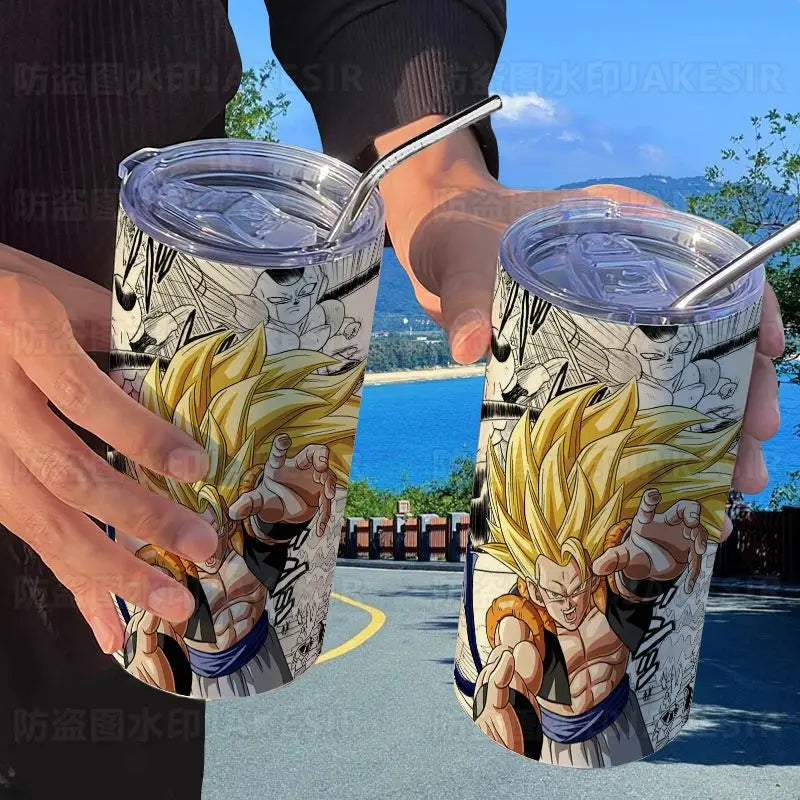 Dragon Ball: Creative Stainless Steel Insulated Cup Fashionable and High-Looking Straw Cup
