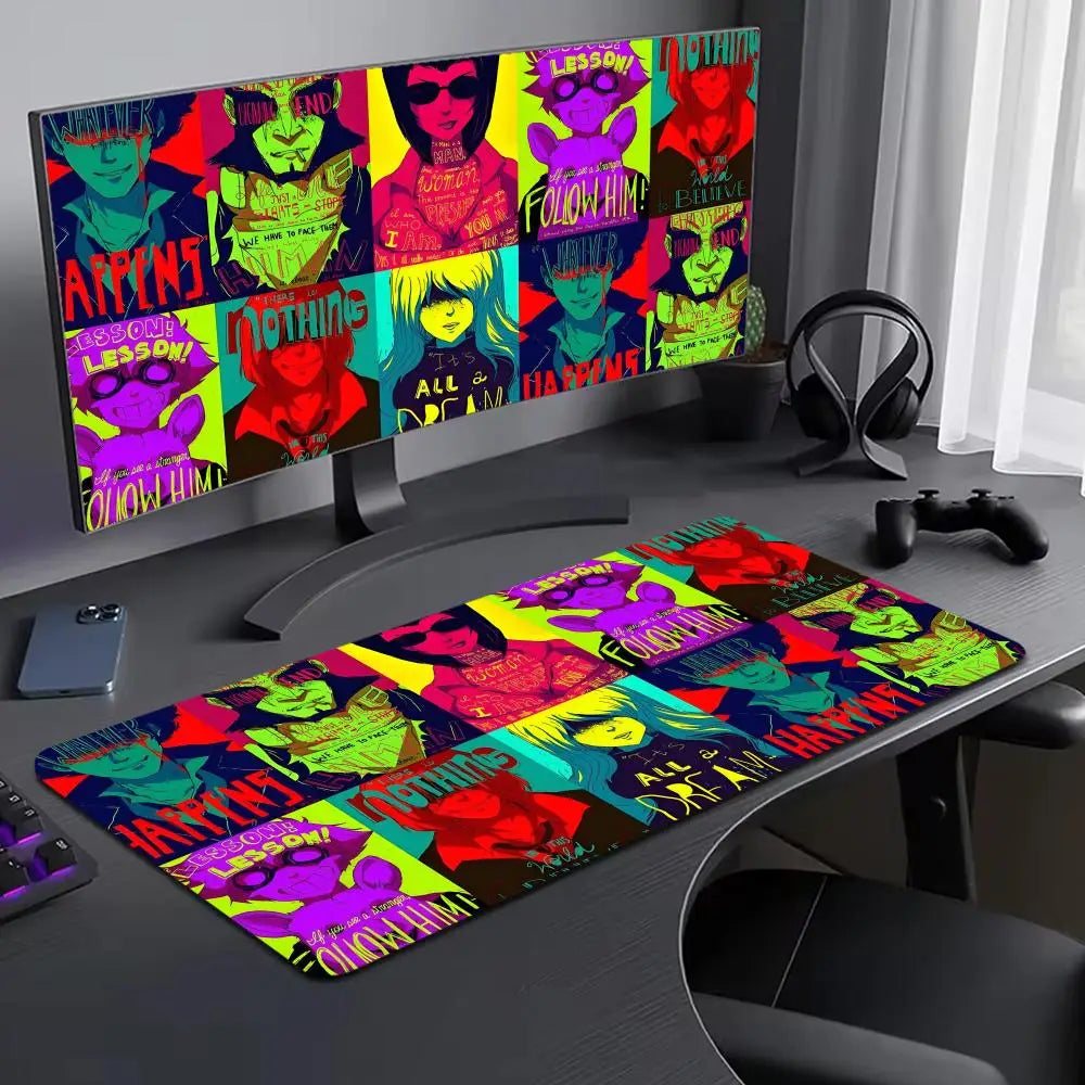 Cowboy Bebop: Mouse Pad Large Computer Mouse Pad Office Accessories XXL Pc Gamer Non-slip Deskmat Mousepad Keyboard Rubber Game
