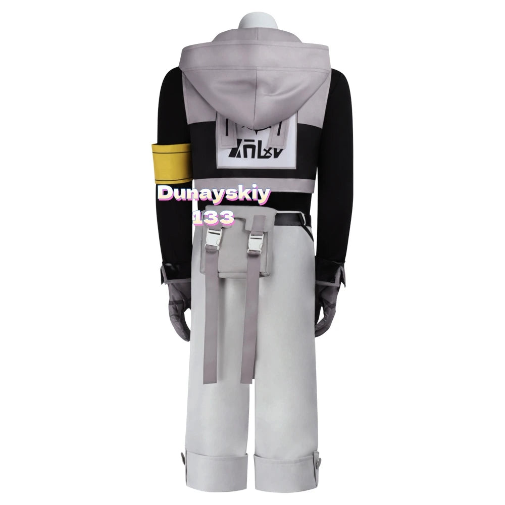Gachiakuta: Rudo Surebrec Anime Cosplay Costume - Akuta Cleaners Uniform with Hoodie & Gloves, Perfect Props for Halloween