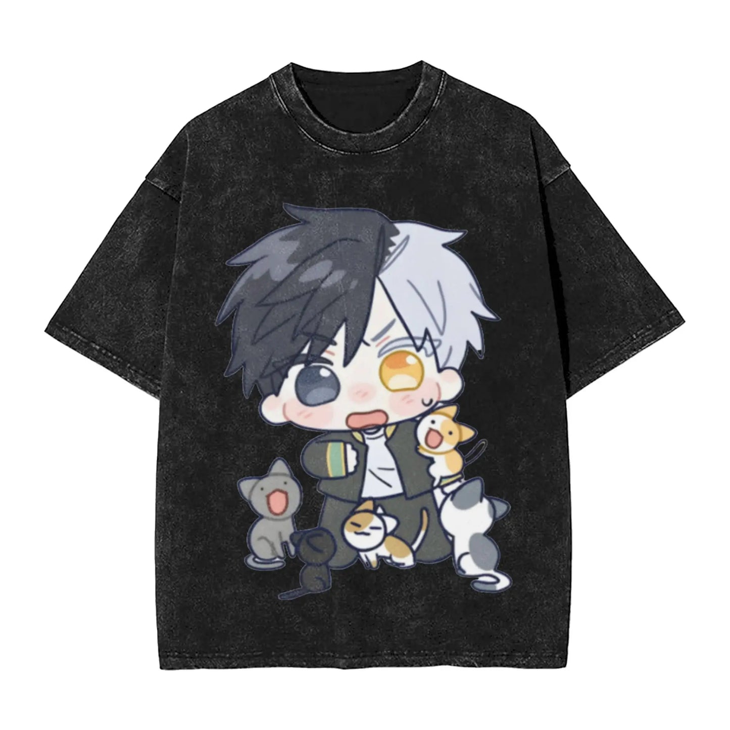 Wind Breaker: Jo Togame Washed T Shirt Novelty Harajuku Oversize Tee T-Shirts 100% Cotton