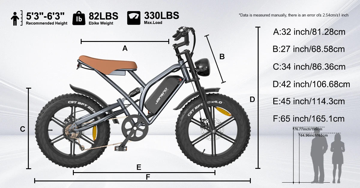 Yowamushi Pedal: Jansno x50 Adult Electric Bike 750W Motor EBicycle 48V 14AH 20 Inch Tire E-Bike Electric Mountain Bike Off-Road Motorcycle