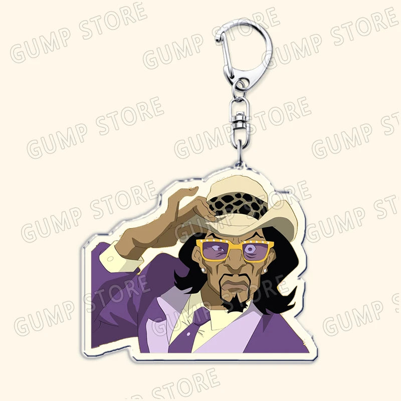 The Boondocks: Keychains for Accessories Bag Huey Riley Scarface Freeman Keyrings Jewelry Fans Gifts