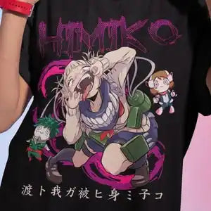 My Hero Academia Unisex Tee: Himiko Toga and Izuku Midoriya, a Kawaii Gift for Fans