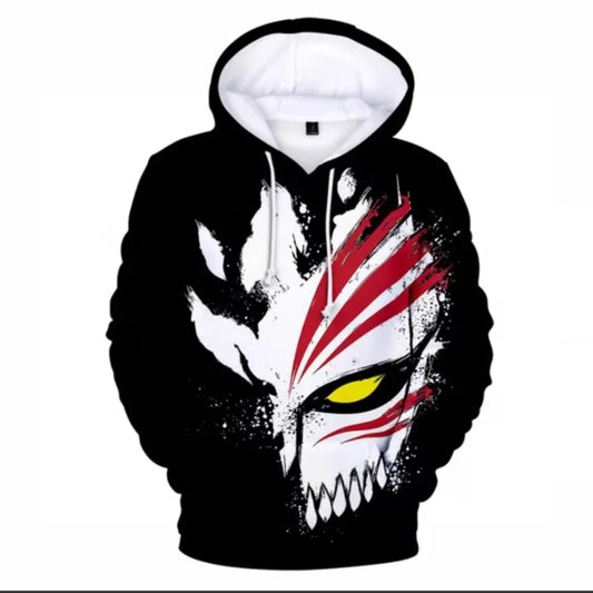 Bleach: Hoodies Long Sleeve Casual Hooded Streetwear Teenage Boy Clothes Oversized Hoodie pullover