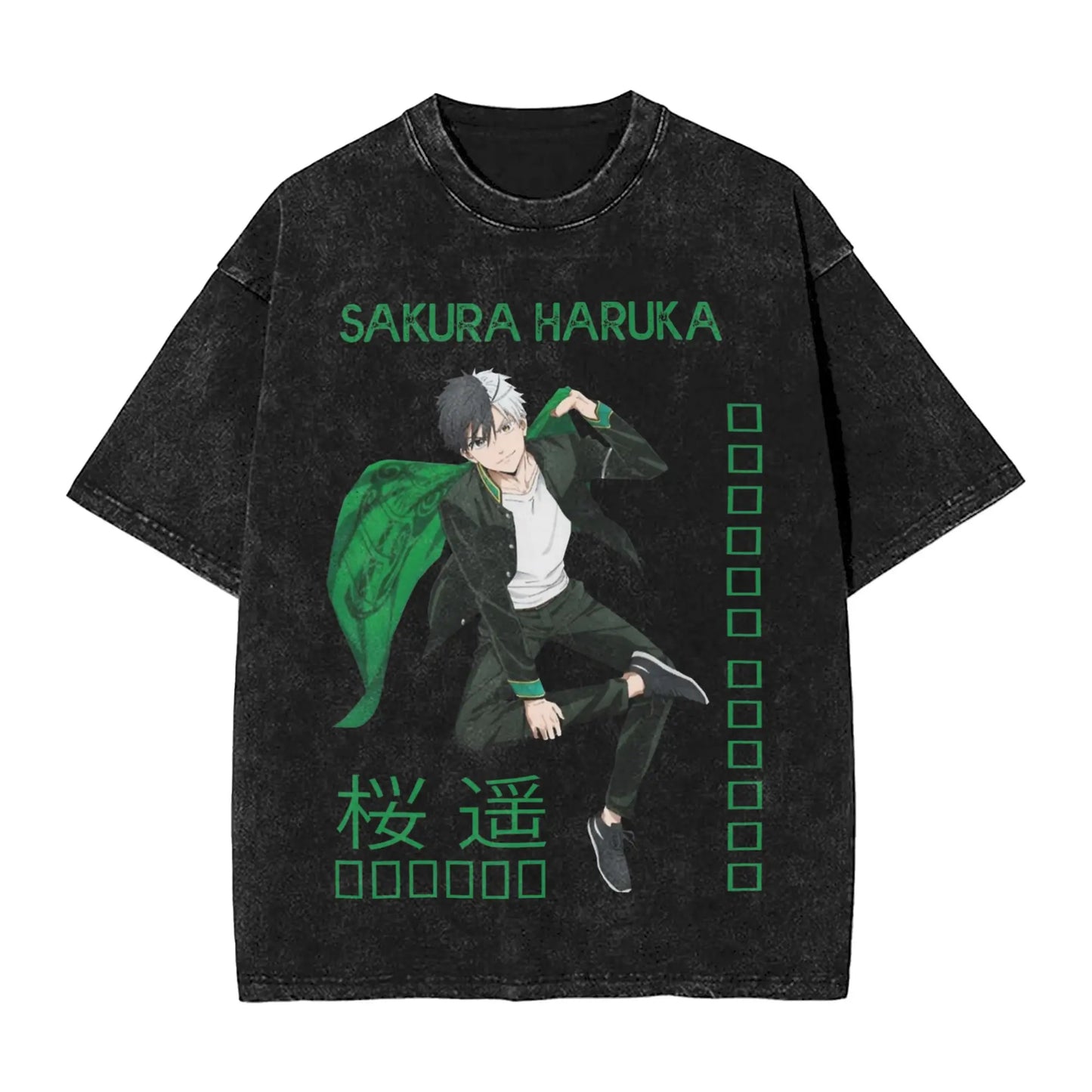 Wind Breaker: Jo Togame Washed T Shirt Novelty Harajuku Oversize Tee T-Shirts 100% Cotton
