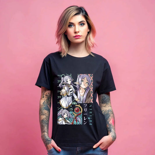 Frieren: T-Shirt Beyond Journey's End Fern Stark Girl Anime Gifts Shirt Gift 184