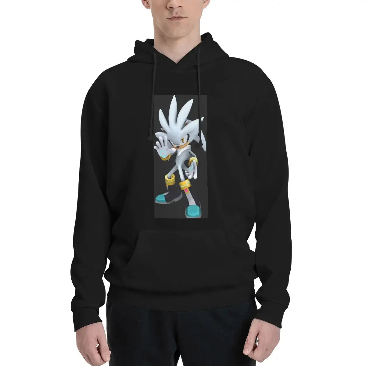 Sonic the Hedgehog: Silver The Hedgehog Sonic The Hedgehog Hoodies Men's Women Pullover Sweatshirt Harajuku Long Sleeve Streetwear Autumn Winter