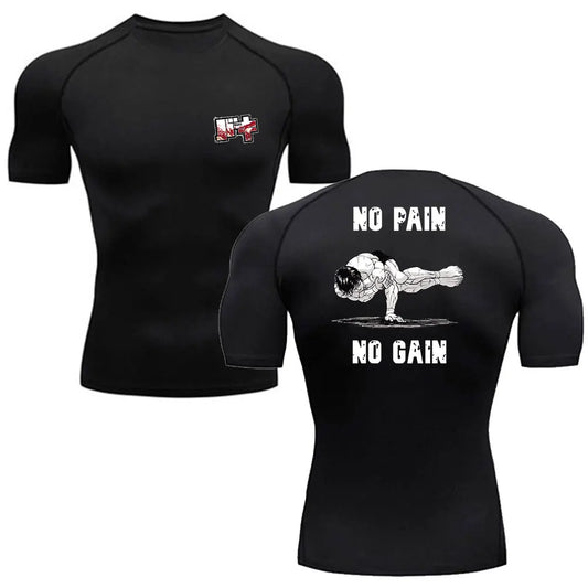 Baki: Men's Tshirt Fitness Sport Running Tight Gym i TShirts Athletic Quick Dry Summer Tops Tee