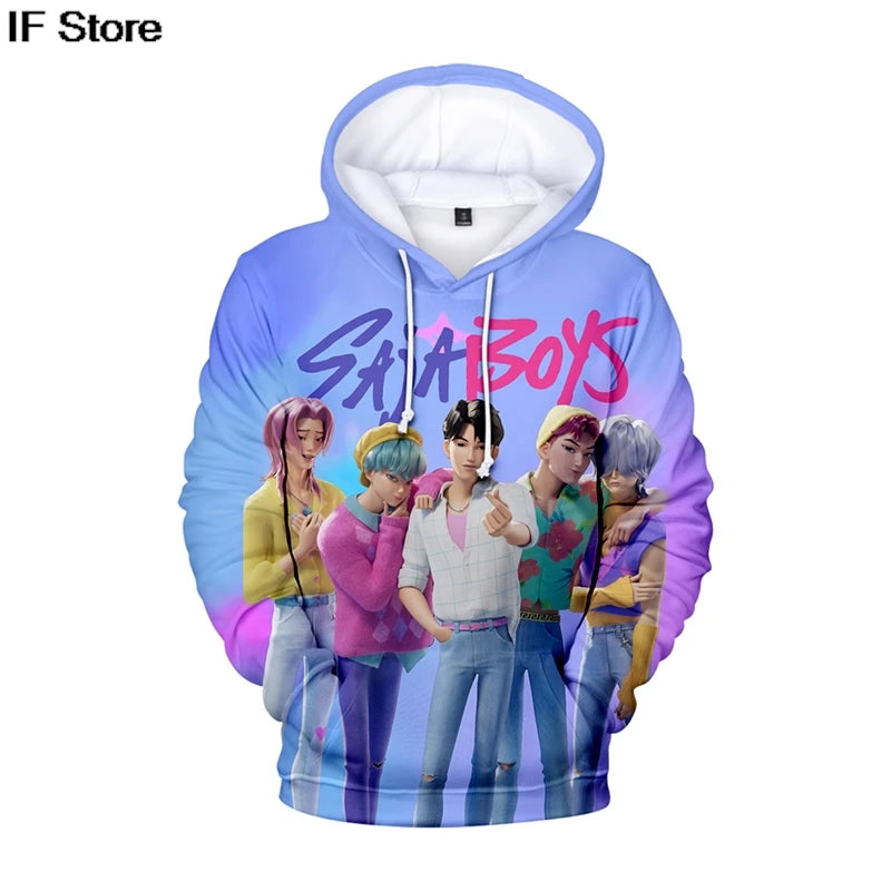 KPop Demon Hunters: 3Dhoodies boys Girls Harajuku Hoodie men Women Y2K Clothing Fashion Loose Sweatshirt Pullover Trend Hoodies