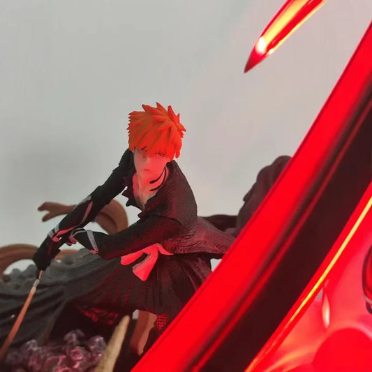 Bleach: 24.5cm  Kurosaki Ichigo Slashing Large Anime Figure Model Gk Statue Boys Collection Desktop Decoration Ornament Toys Gifts