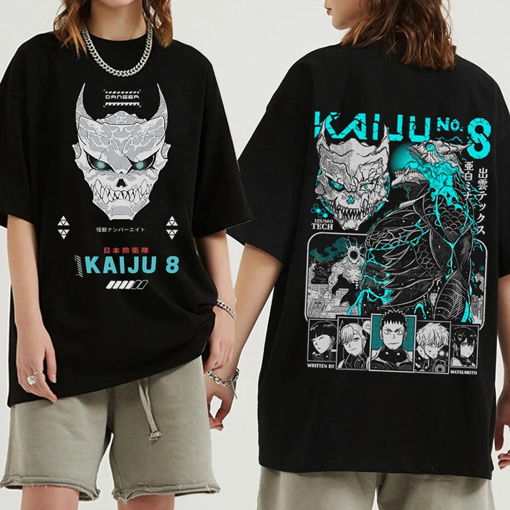 Kaiju No 8: T-shirt Harajuku O-neck Casual Shirt
