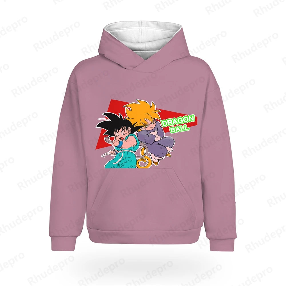 Dragon Ball: Oversized Men's Hoodie Clothing Hip Hop 5XL Goku Harajuku Style Tshirts Anime Vegeta Tops Streetwear Trend