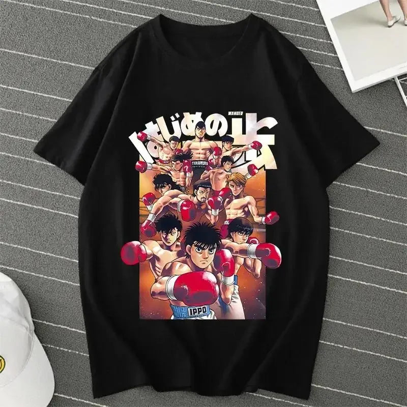 Hajime No Ippo: Kamogawa Boxing Gym T Shirt Makunouchi Takamura Celin KGB Print T Shirt Casual Plus Size T Shirt Women