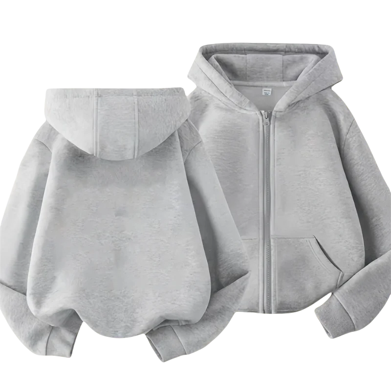 One Piece: (KIDS) Zipper Hoodie Cartoon Luffy Print Autumn/Winter Long-sleeved Sweatshirt Boys And Girl Casual Jacket Top