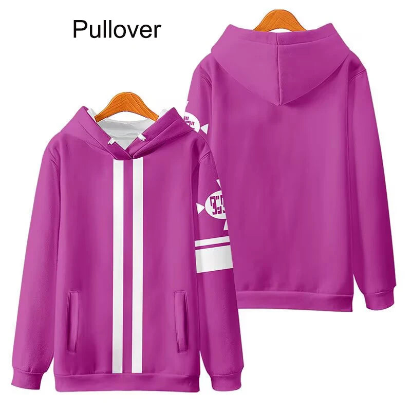 Dandadan: Momo Ayase Cosplay Hoodie Unisex 3D Printed Okarun Costume Hooded Fashion Coat for Spring Autumn