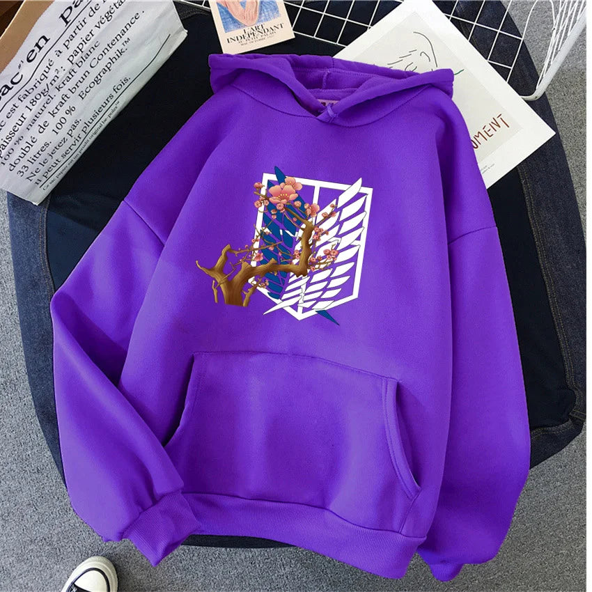 Attack On Titan: Hoodie Levi Graphic Hooded Clothes Autumn Warm Sweatshirt Harajuku Streetwear Tops