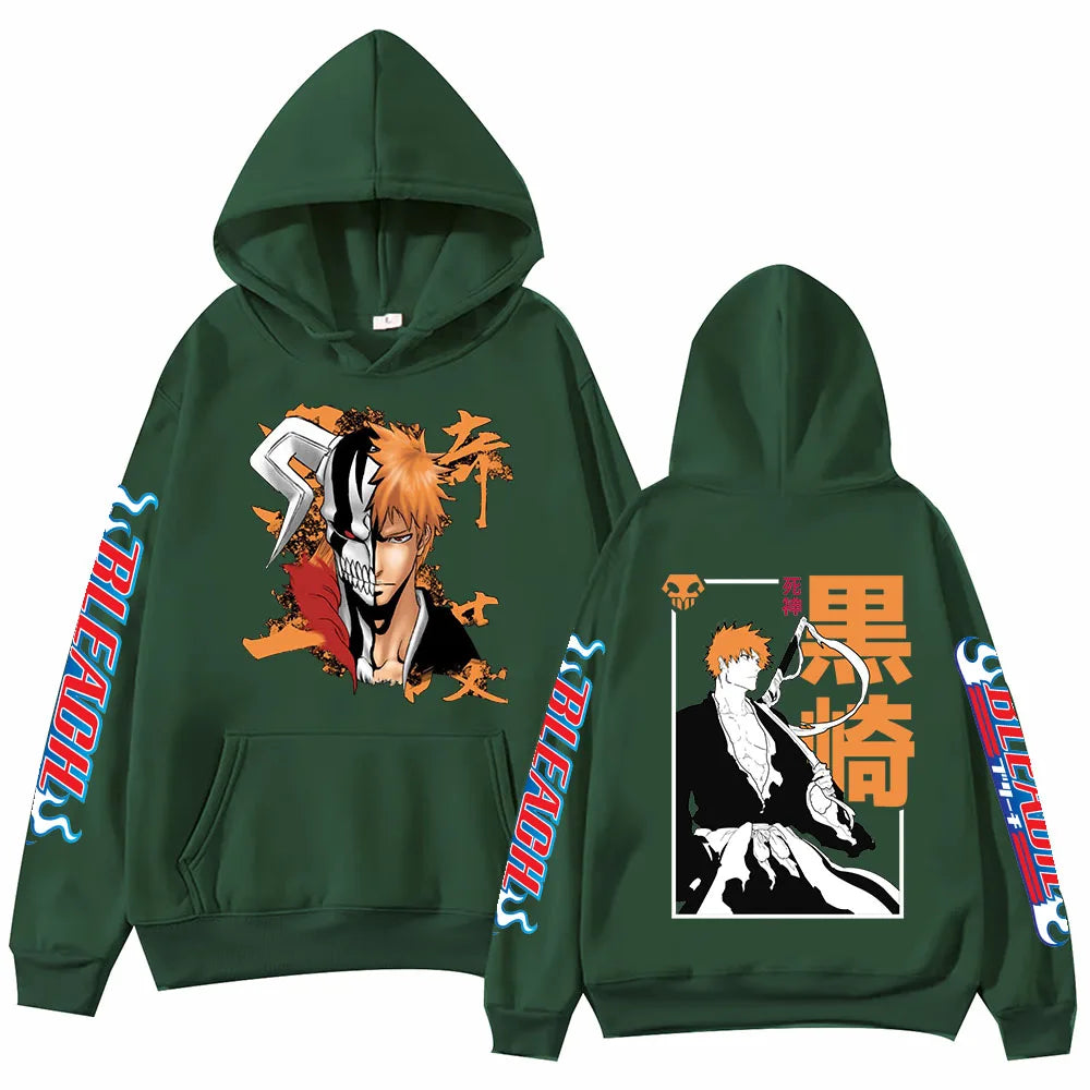 Bleach: Kurosaki Hoodie Harajuku Hip Hop Pullover Tops Fans Gift