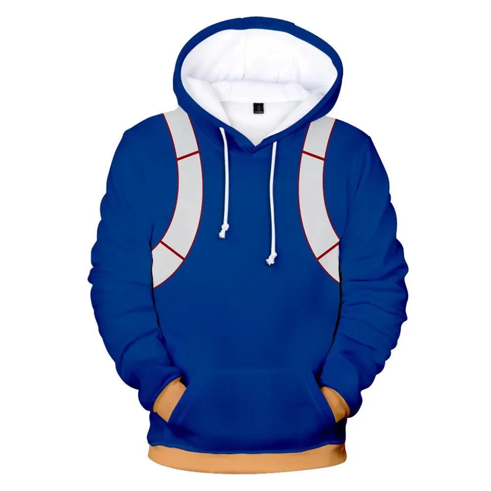 My Hero Academia: Midoriya Izuku All Might Cosplay Costume School Uniform Boku No Hero Academia 3D Print Mens Hoodies Sweatshirts