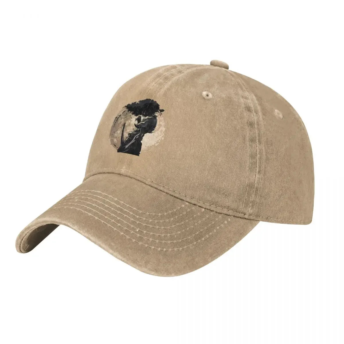Afro Samurai: Sword & Moon Print denim Hat Lightweight Cap Female Baseball Cap For Men