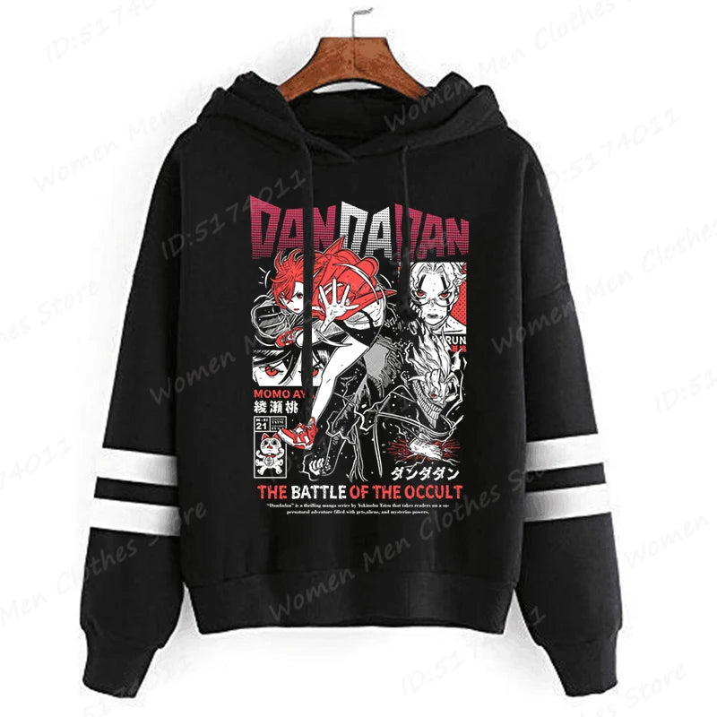Dandadan: Okarun Hoodies Women Hooded Hoodie Funny Anime Print Sweatshirt Dandadan Graphic Casual Streetwear Hooded Pullovers