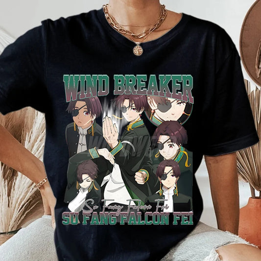 Wind Breaker:  Classic Street Clothes Gift for Him Anime Apparel Cotton Anime Soft Tee