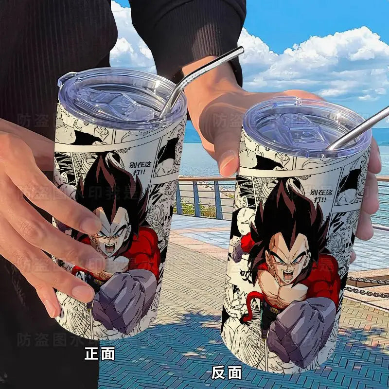 Dragon Ball: Creative Stainless Steel Insulated Cup Fashionable and High-Looking Straw Cup