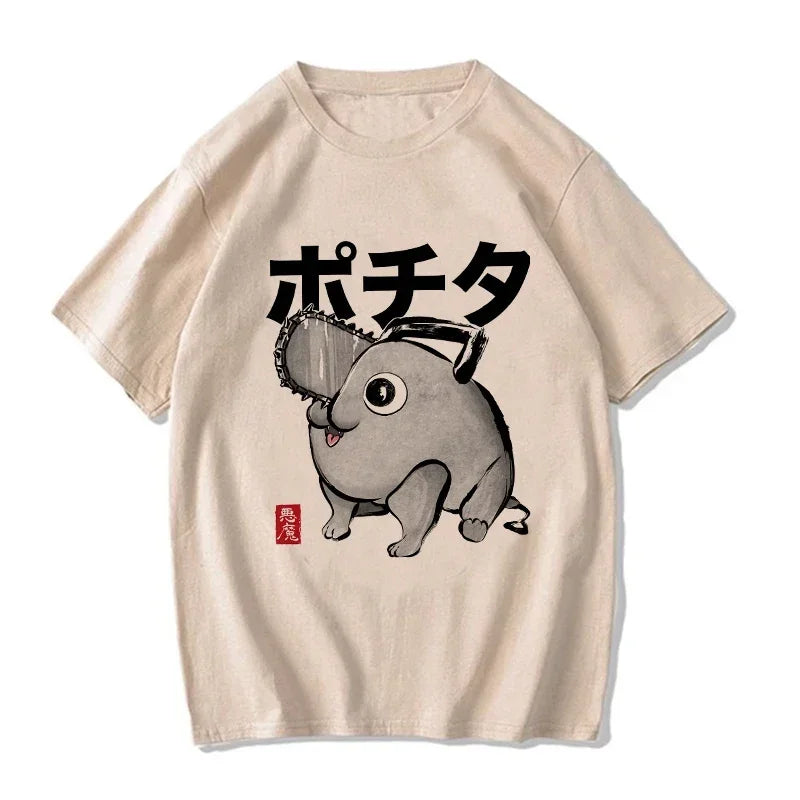 Chainsaw Man: T Shirt Cartoon Pochita T-shirt Makima Harajuku Graphic Tees Clothing Tops Tshirt Manga