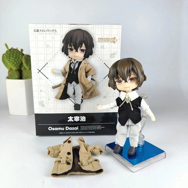 Bungo Stray Dogs: 10cm Anime Cute Nakahara Action Figure Figurine Edogawa Rampo Figure Dazai Osamu Toy Model PVC Collection Gift