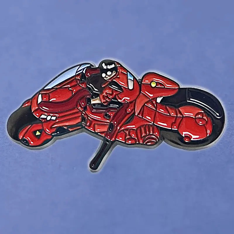 Akira: Red Motorbike Boys Anime Lapel Pins Backpack Jeans Enamel Brooch Pin Women Fashion Jewelry Gifts Cartoon Badges