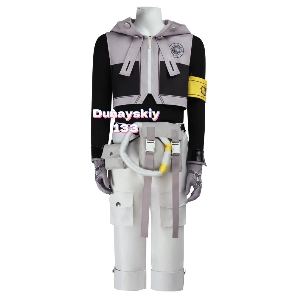 Gachiakuta: Rudo Surebrec Anime Cosplay Costume - Akuta Cleaners Uniform with Hoodie & Gloves, Perfect Props for Halloween