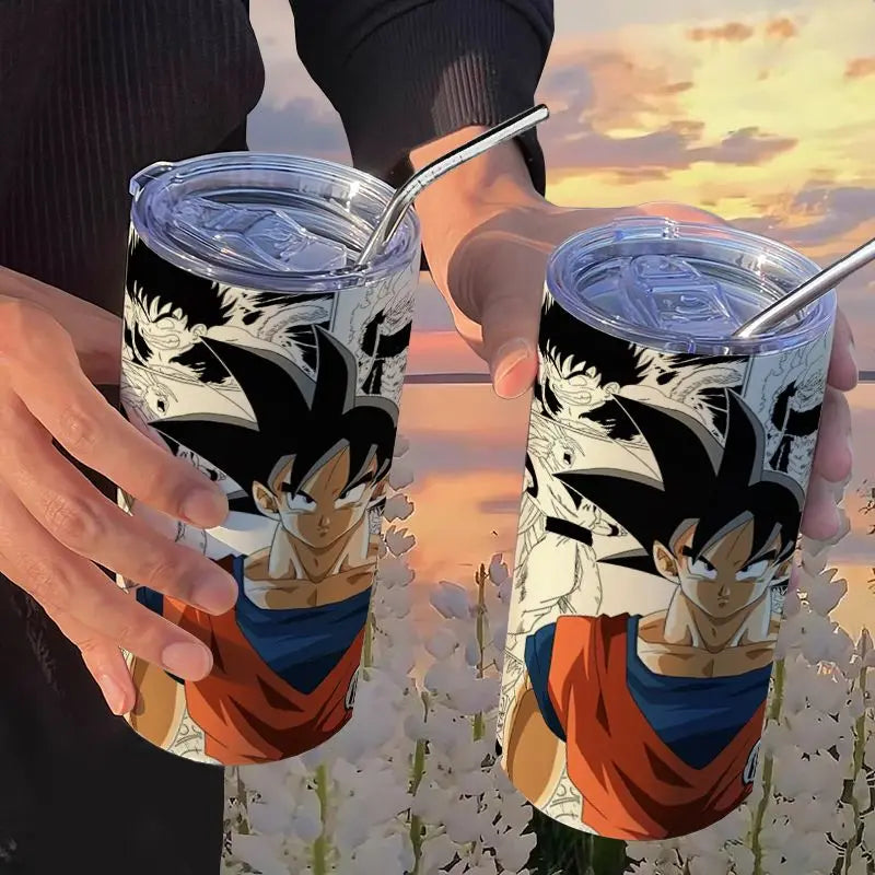 Dragon Ball: Creative Stainless Steel Insulated Cup Fashionable and High-Looking Straw Cup