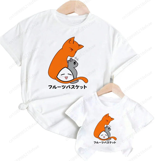 Fruits Basket: Kawaii Kyo Sohma Cartoon Fashion T T-shirt Kids Summer O-Neck Tops Tshirt