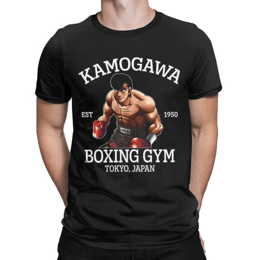 Hajime No Ippo: Kamogawa Boxing Gym Takamura Cotton Tees Short Sleeve T Shirts Plus Size Clothes